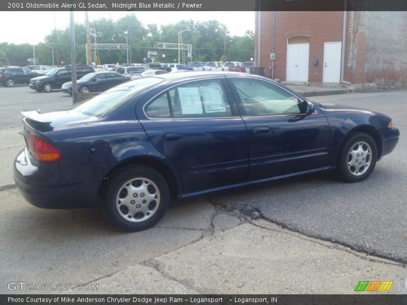 Midnight Blue Metallic / Pewter 2001 Oldsmobile Alero GL Sedan