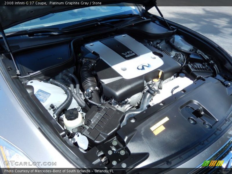 Platinum Graphite Gray / Stone 2008 Infiniti G 37 Coupe