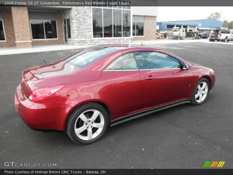 Performance Red Metallic / Light Taupe 2008 Pontiac G6 GT Convertible