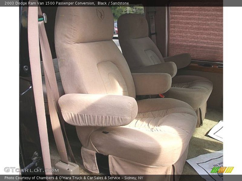 Black / Sandstone 2003 Dodge Ram Van 1500 Passenger Conversion