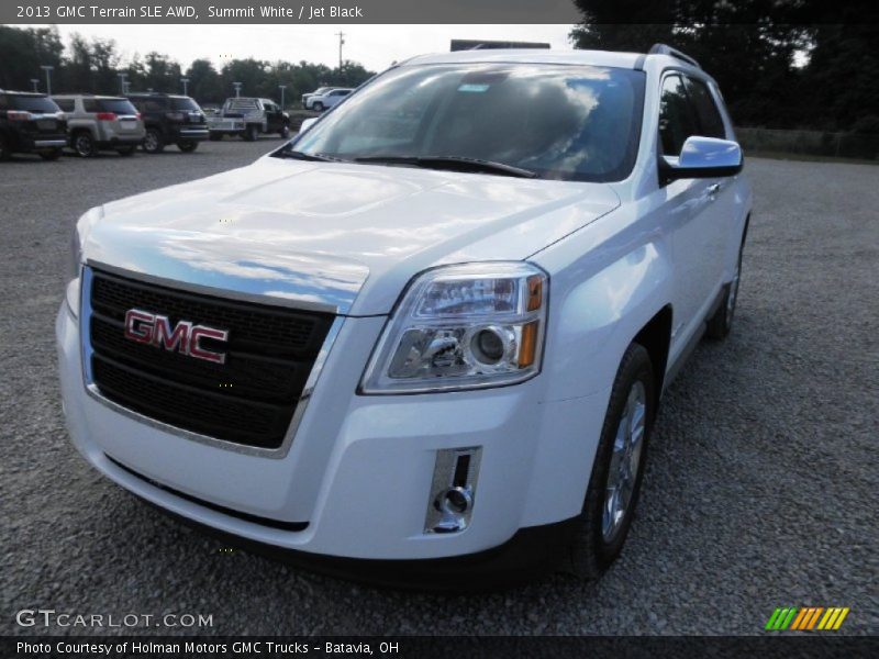 Summit White / Jet Black 2013 GMC Terrain SLE AWD