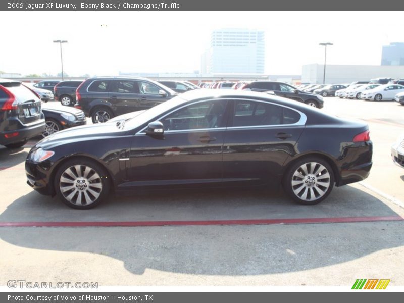 Ebony Black / Champagne/Truffle 2009 Jaguar XF Luxury