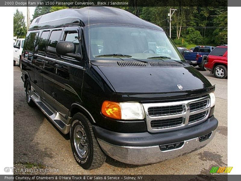 Black / Sandstone 2003 Dodge Ram Van 1500 Passenger Conversion