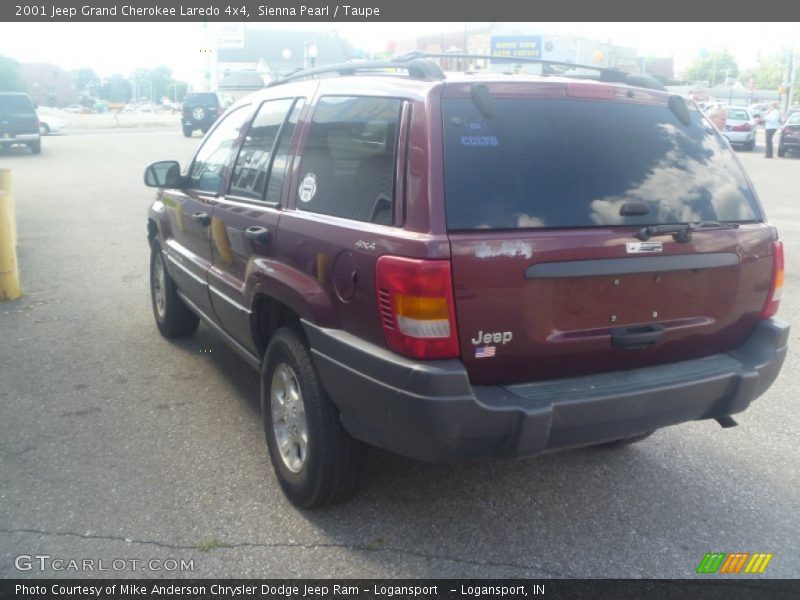 Sienna Pearl / Taupe 2001 Jeep Grand Cherokee Laredo 4x4