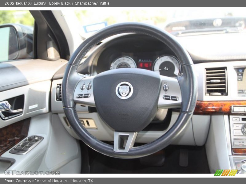 Ebony Black / Champagne/Truffle 2009 Jaguar XF Luxury