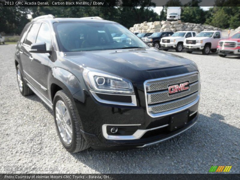 Carbon Black Metallic / Ebony 2013 GMC Acadia Denali