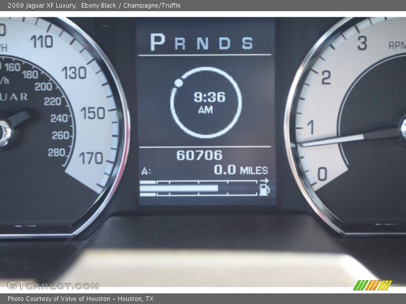 Ebony Black / Champagne/Truffle 2009 Jaguar XF Luxury