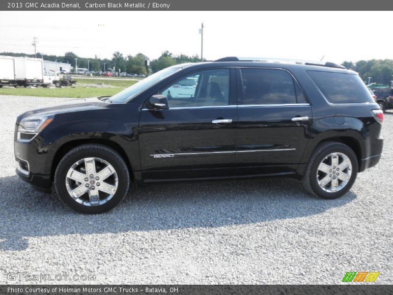 Carbon Black Metallic / Ebony 2013 GMC Acadia Denali