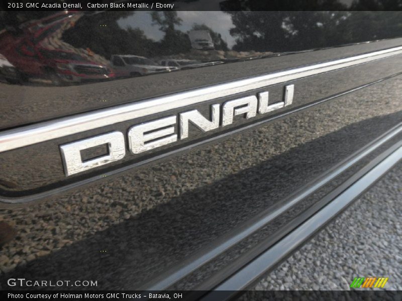 Carbon Black Metallic / Ebony 2013 GMC Acadia Denali