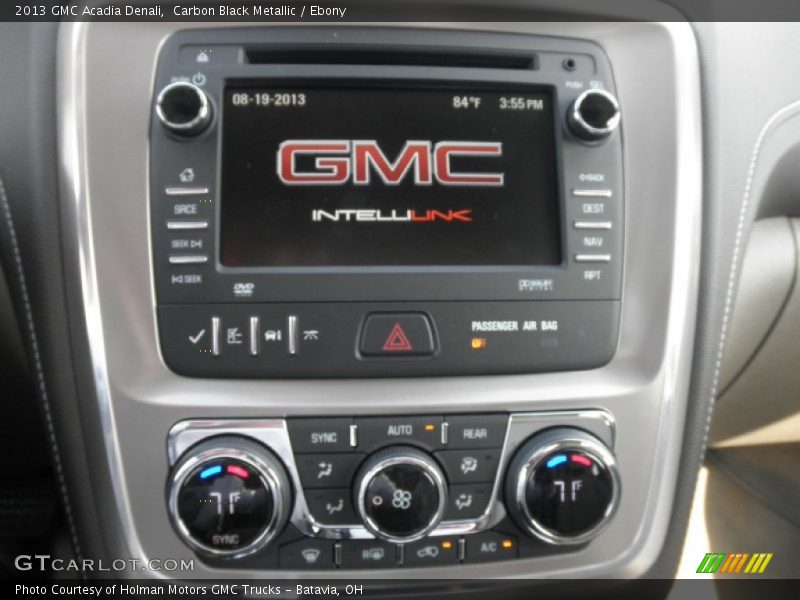 Carbon Black Metallic / Ebony 2013 GMC Acadia Denali