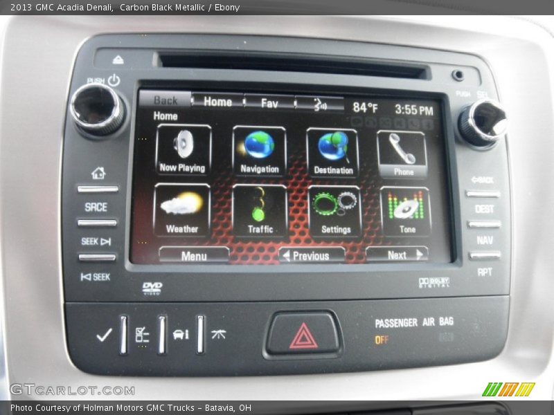 Carbon Black Metallic / Ebony 2013 GMC Acadia Denali