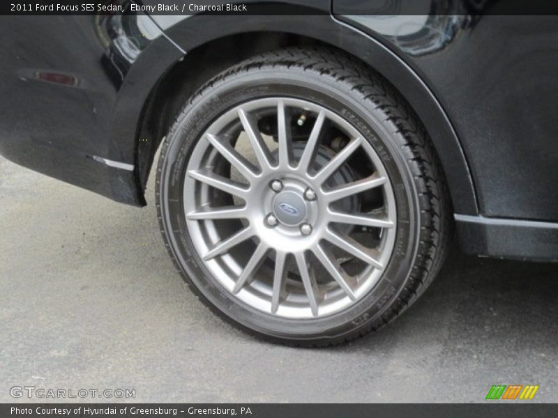 Ebony Black / Charcoal Black 2011 Ford Focus SES Sedan
