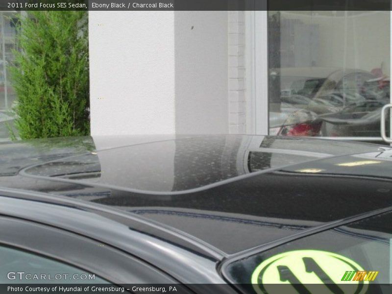 Ebony Black / Charcoal Black 2011 Ford Focus SES Sedan