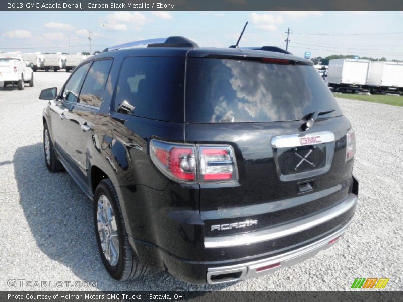Carbon Black Metallic / Ebony 2013 GMC Acadia Denali