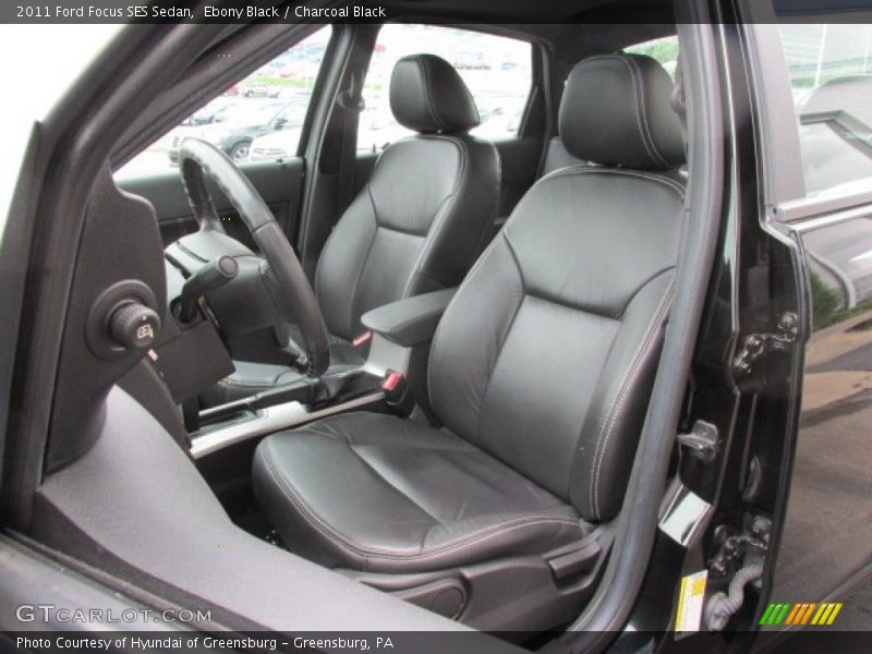 Ebony Black / Charcoal Black 2011 Ford Focus SES Sedan