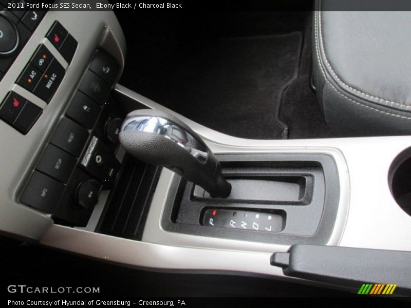 Ebony Black / Charcoal Black 2011 Ford Focus SES Sedan