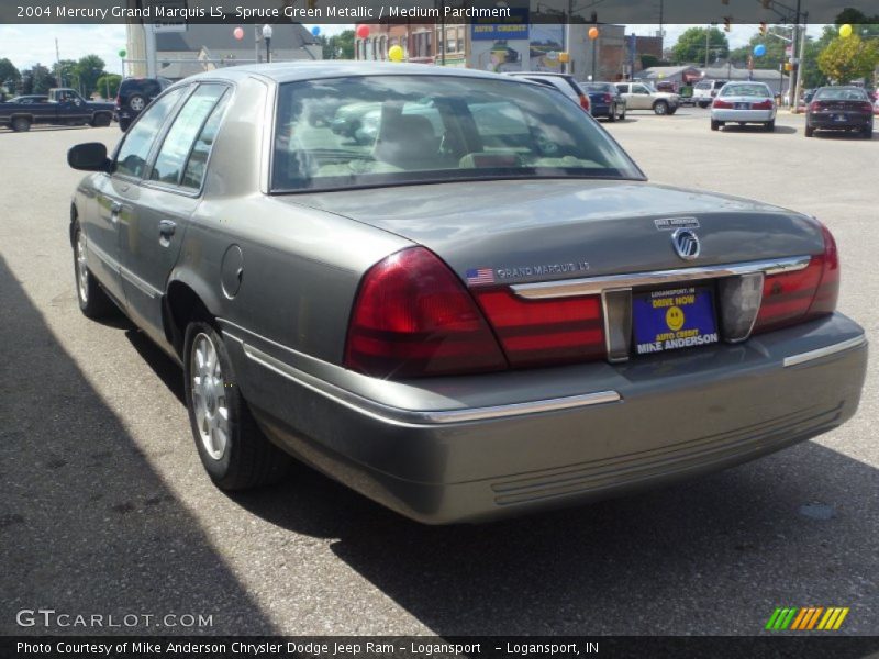 Spruce Green Metallic / Medium Parchment 2004 Mercury Grand Marquis LS