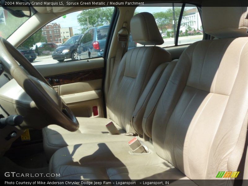 Spruce Green Metallic / Medium Parchment 2004 Mercury Grand Marquis LS