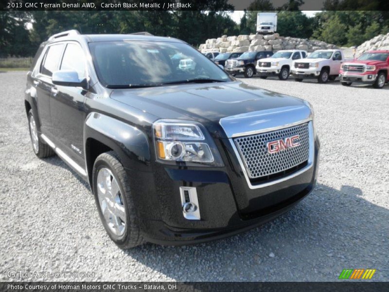 Carbon Black Metallic / Jet Black 2013 GMC Terrain Denali AWD