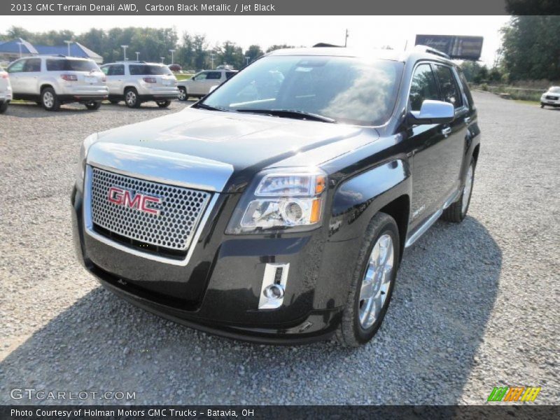 Carbon Black Metallic / Jet Black 2013 GMC Terrain Denali AWD