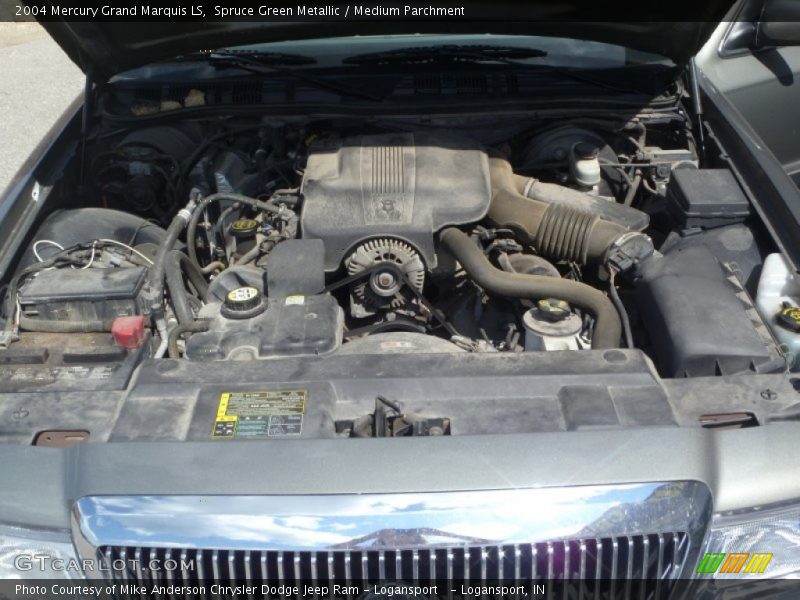 Spruce Green Metallic / Medium Parchment 2004 Mercury Grand Marquis LS