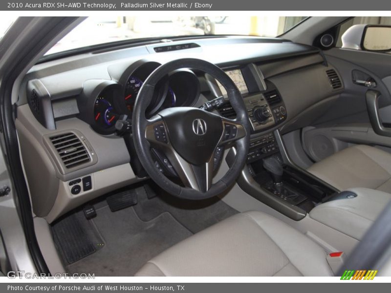 Palladium Silver Metallic / Ebony 2010 Acura RDX SH-AWD Technology