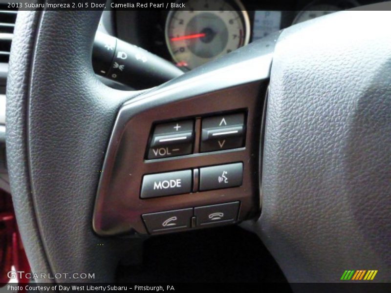 Camellia Red Pearl / Black 2013 Subaru Impreza 2.0i 5 Door