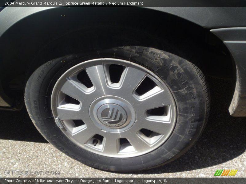 Spruce Green Metallic / Medium Parchment 2004 Mercury Grand Marquis LS