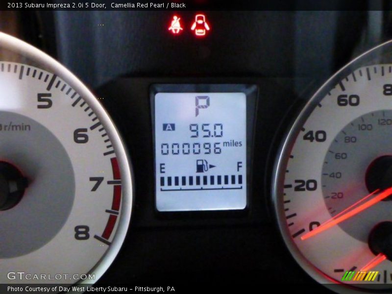 Camellia Red Pearl / Black 2013 Subaru Impreza 2.0i 5 Door