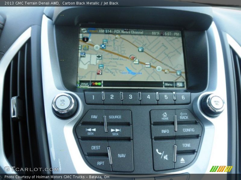 Carbon Black Metallic / Jet Black 2013 GMC Terrain Denali AWD