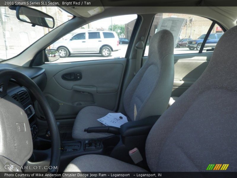 Bright Red / Tan 2001 Saturn S Series SL1 Sedan