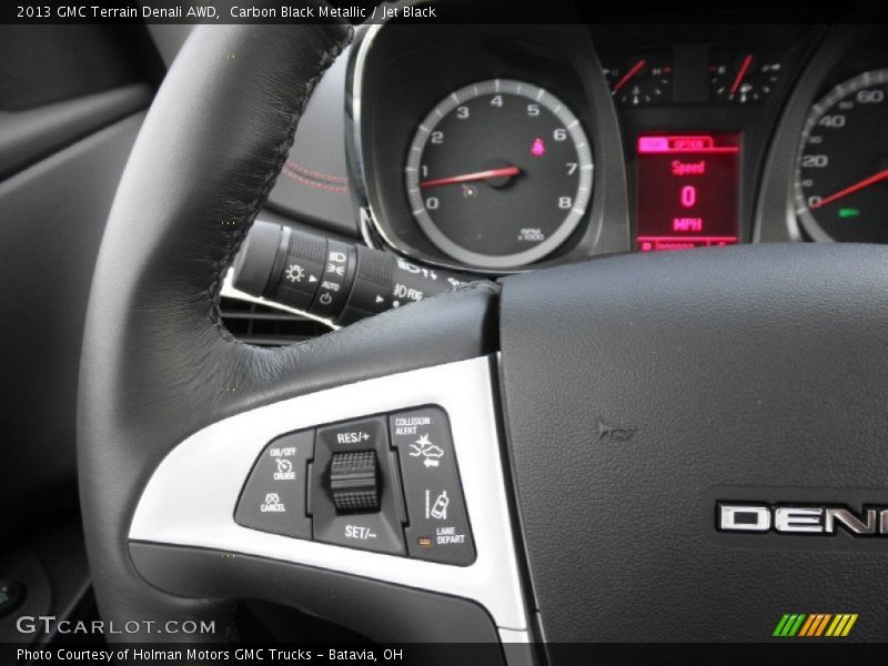 Carbon Black Metallic / Jet Black 2013 GMC Terrain Denali AWD