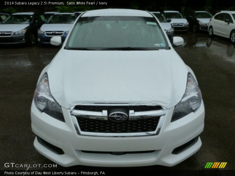 Satin White Pearl / Ivory 2014 Subaru Legacy 2.5i Premium
