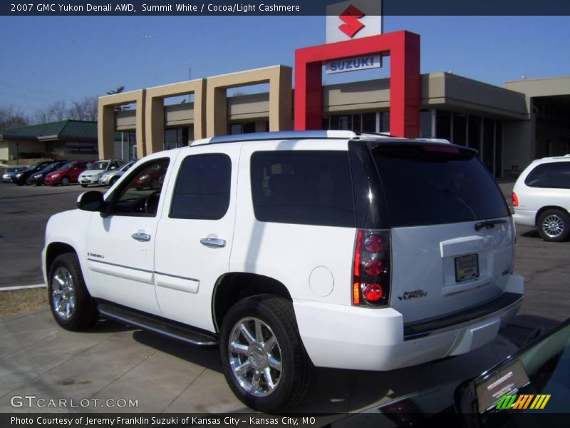 Summit White / Cocoa/Light Cashmere 2007 GMC Yukon Denali AWD