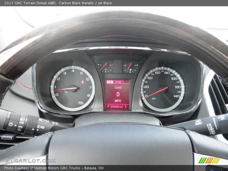 Carbon Black Metallic / Jet Black 2013 GMC Terrain Denali AWD