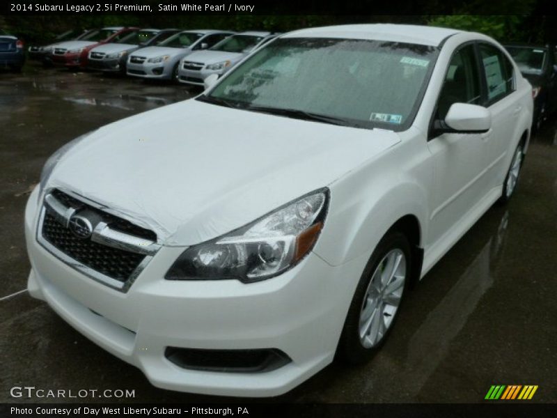Satin White Pearl / Ivory 2014 Subaru Legacy 2.5i Premium