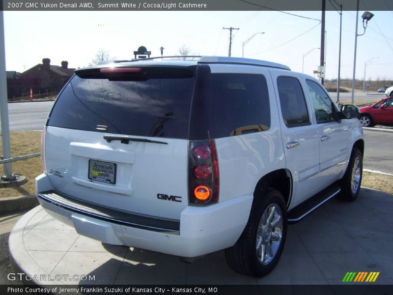 Summit White / Cocoa/Light Cashmere 2007 GMC Yukon Denali AWD