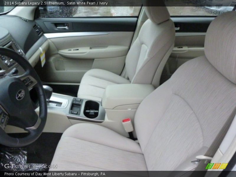 Satin White Pearl / Ivory 2014 Subaru Legacy 2.5i Premium