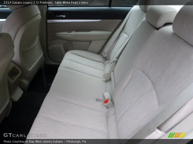 Satin White Pearl / Ivory 2014 Subaru Legacy 2.5i Premium