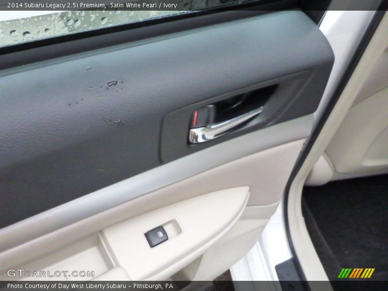 Satin White Pearl / Ivory 2014 Subaru Legacy 2.5i Premium