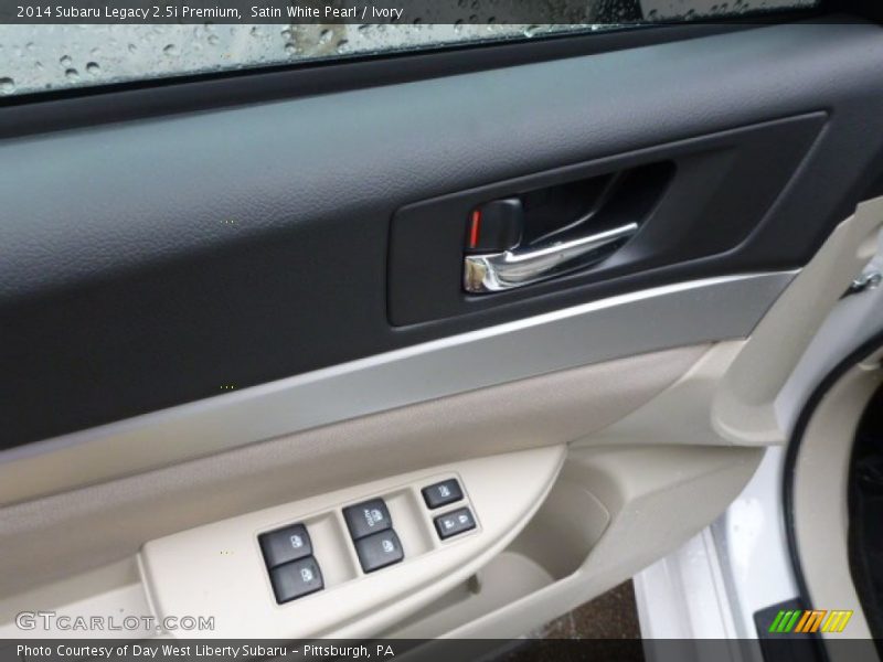 Satin White Pearl / Ivory 2014 Subaru Legacy 2.5i Premium