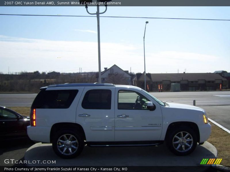 Summit White / Cocoa/Light Cashmere 2007 GMC Yukon Denali AWD
