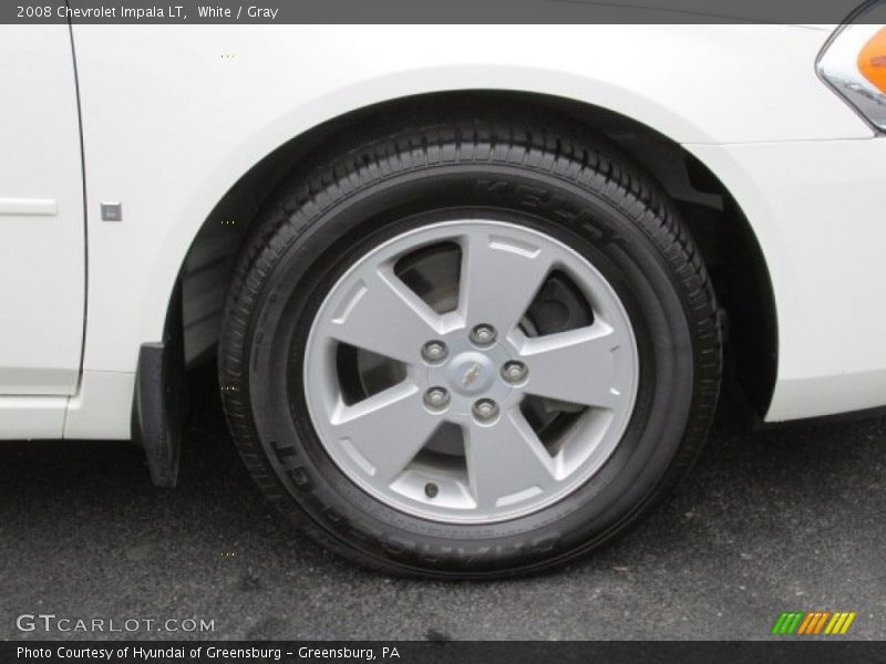 White / Gray 2008 Chevrolet Impala LT