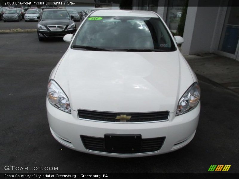 White / Gray 2008 Chevrolet Impala LT