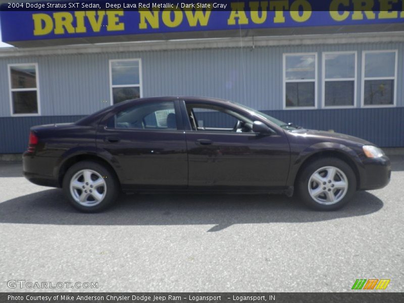 Deep Lava Red Metallic / Dark Slate Gray 2004 Dodge Stratus SXT Sedan