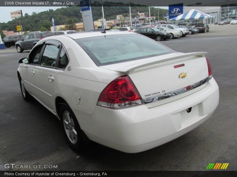 White / Gray 2008 Chevrolet Impala LT