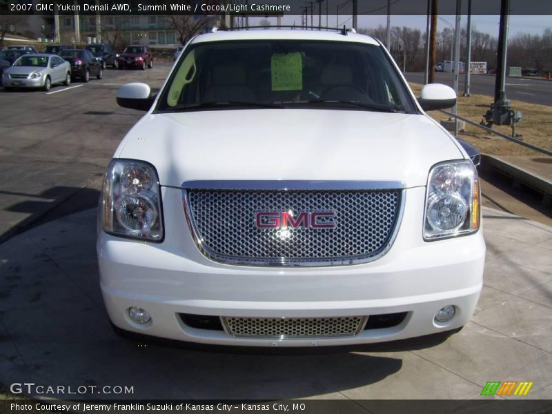 Summit White / Cocoa/Light Cashmere 2007 GMC Yukon Denali AWD