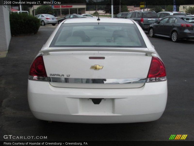 White / Gray 2008 Chevrolet Impala LT