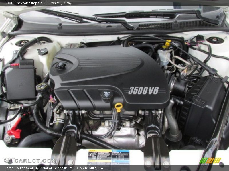 White / Gray 2008 Chevrolet Impala LT