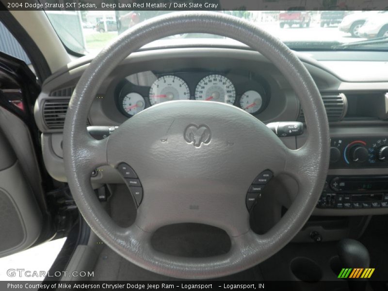 Deep Lava Red Metallic / Dark Slate Gray 2004 Dodge Stratus SXT Sedan